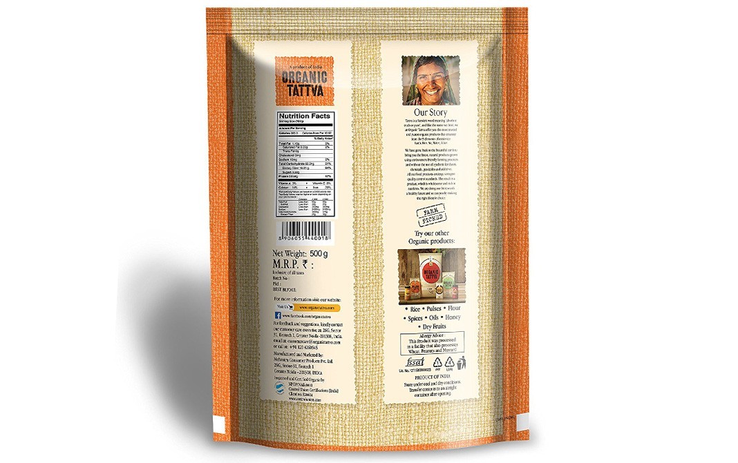 Organic Tattva Moong Dal Green Split    Pack  500 grams